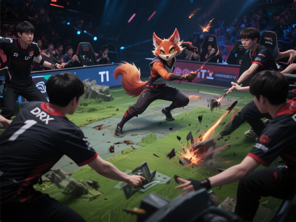 在电子竞技中，每一场比赛都是一场充满激情